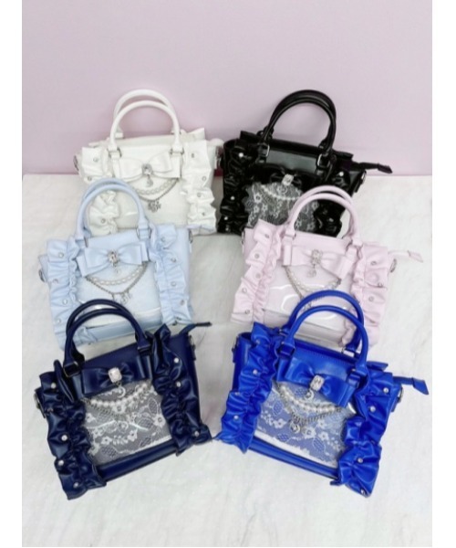 Ank Rouge(アンクルージュ)の「【痛バ】確定ファンサの星座おまじないBAG(トートバッグ・レディース・ブラック/ピンク/ホワイト/A/ネイビー/ブルー・FREE)」の15枚目の写真