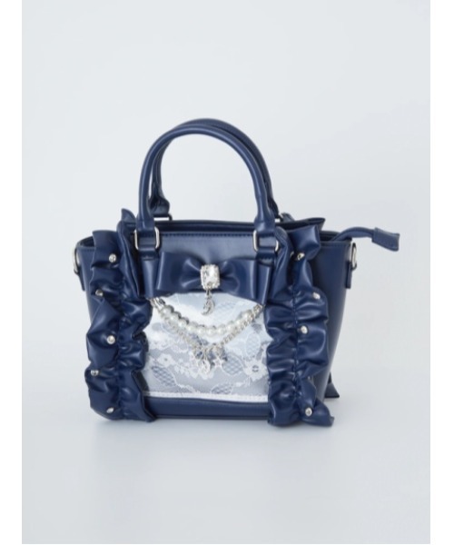 Ank Rouge(アンクルージュ)の「【痛バ】確定ファンサの星座おまじないBAG(トートバッグ・レディース・ブラック/ピンク/ホワイト/A/ネイビー/ブルー・FREE)」の14枚目の写真