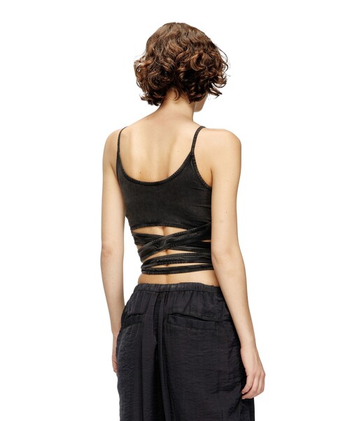 DIESEL（ディーゼル）の「ウィメンズ キャミソールトップ T-LEYA-TAIL-R1（キャミソール・レディース・ブラック・LARGE/MEDIUM/SMALL/X-SMALL/X-LARGE）」の3枚目の写真