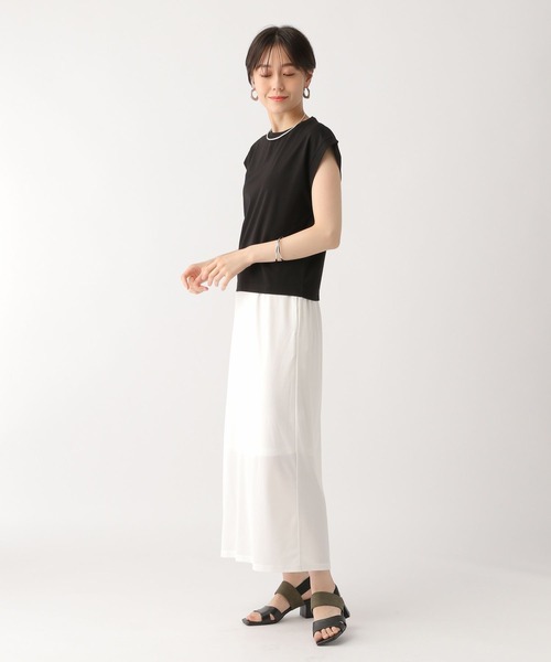 Elura（エルーラ）の「サマーイージーケアナロースカート〈低身長サイズあり〉/450751（スカート・レディース・ホワイト/ブラック/カーキ・FREE(S)/MEDIUM/LARGE）」の13枚目の写真