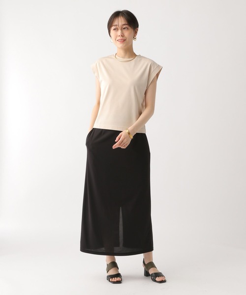Elura（エルーラ）の「サマーイージーケアナロースカート〈低身長サイズあり〉/450751（スカート・レディース・ホワイト/ブラック/カーキ・FREE(S)/MEDIUM/LARGE）」の10枚目の写真