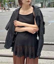 裾レース チュニックキャミソール