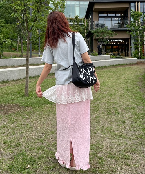 PILIT（ピリット）の「裾レース チュニックキャミソール（キャミソール・レディース・オフホワイト/ブラック・MEDIUM）」の20枚目の写真