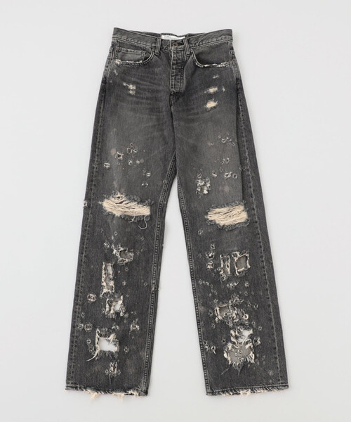 DAIRIKU(ダイリク)の「DAIRIKU / ダイリク Damage Straight Denim Pants RG-DNM6(デニムパンツ・メンズ・ブルー/ブラック・31/29/27)」の2枚目の写真