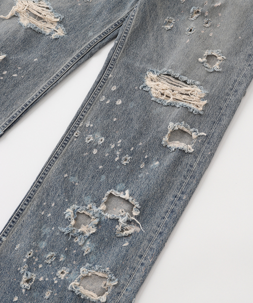 DAIRIKU / ダイリク Damage Straight Denim Pants RG-DNM6（デニム