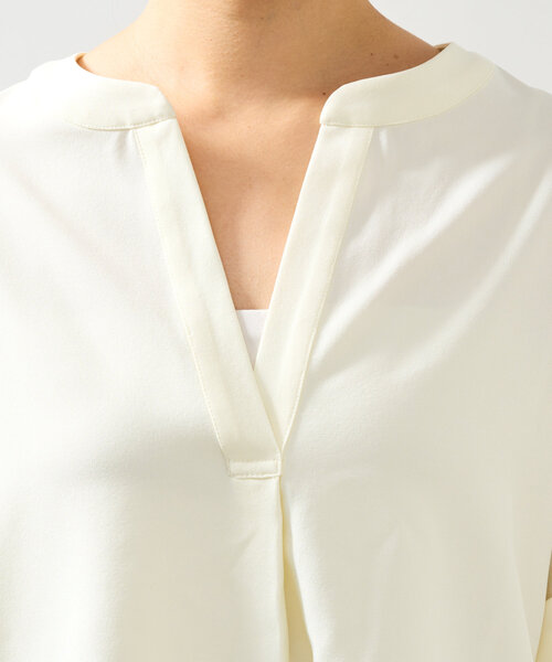 un dix cors（アンディコール）の「《オンオフ着まわせる》ニュアンススリーブスキッパーブラウス（シャツ/ブラウス・レディース・ピンク/ブラック/サックスブルー/オフホワイト・FREE）」の8枚目の写真