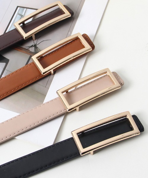 searoomlynn square buckleレザーベルト シールームリン スクエアバックルレザーベルト SQUARE BUCKLE LEATHER