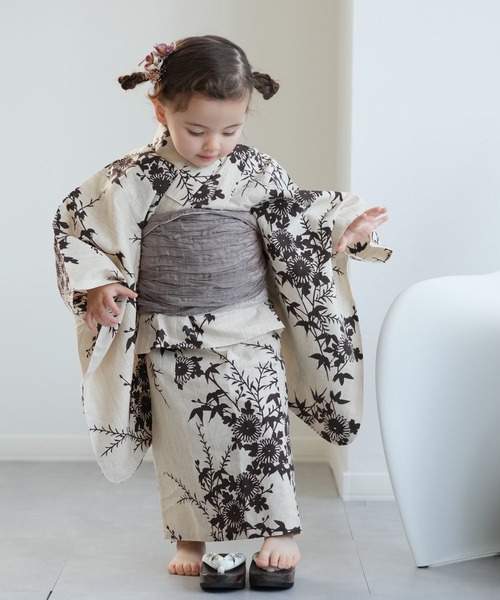 utatane（ウタタネ）の「キッズ浴衣3点セット 女の子 utatane×注染工房