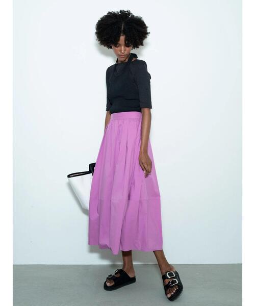 Te chichi（テチチ）の「ボリュームコクーンスカート《2025summer catalog item》（スカート・レディース・ベージュ/ピンク/ブラック・F）」の5枚目の写真