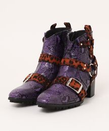 YOSUKE（ヨースケ）の「「YOSUKE/ヨースケ」メンズウエスタン調ショートブーツ（ブーツ）」