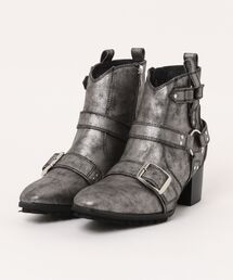 YOSUKE（ヨースケ）の「「YOSUKE/ヨースケ」メンズウエスタン調ショートブーツ（ブーツ）」