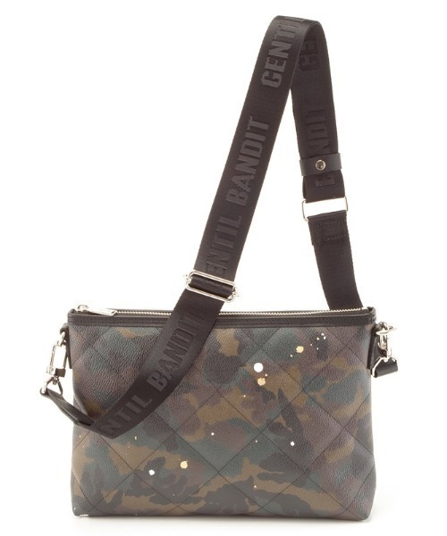 GENTIL BANDIT（ジャンティバンティ）の「GENTIL BANDIT（ジャンティバンティ）キルティングクロスボディ（ショルダーバッグ・メンズ・その他2/ブラック・F）」の2枚目の写真