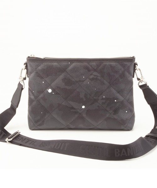 GENTIL BANDIT（ジャンティバンティ）の「GENTIL BANDIT（ジャンティバンティ）キルティングクロスボディ（ショルダーバッグ・メンズ・その他2/ブラック・F）」の3枚目の写真