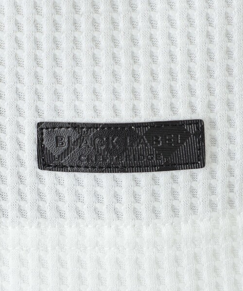 BLACK LABEL CRESTBRIDGE（ブラックレーベル・クレストブリッジ）の「テクスチャータックサイドチェックTシャツ（Tシャツ/カットソー・メンズ・グレー系その他/オフホワイト/ブラック・L/XL/M）」の7枚目の写真