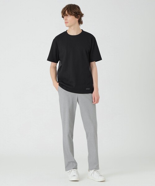 BLACK LABEL CRESTBRIDGE（ブラックレーベル・クレストブリッジ）の「テクスチャータックサイドチェックTシャツ（Tシャツ/カットソー・メンズ・グレー系その他/オフホワイト/ブラック・L/XL/M）」の9枚目の写真