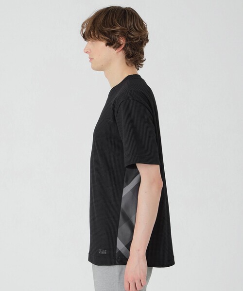 BLACK LABEL CRESTBRIDGE（ブラックレーベル・クレストブリッジ）の「テクスチャータックサイドチェックTシャツ（Tシャツ/カットソー・メンズ・グレー系その他/オフホワイト/ブラック・L/XL/M）」の10枚目の写真