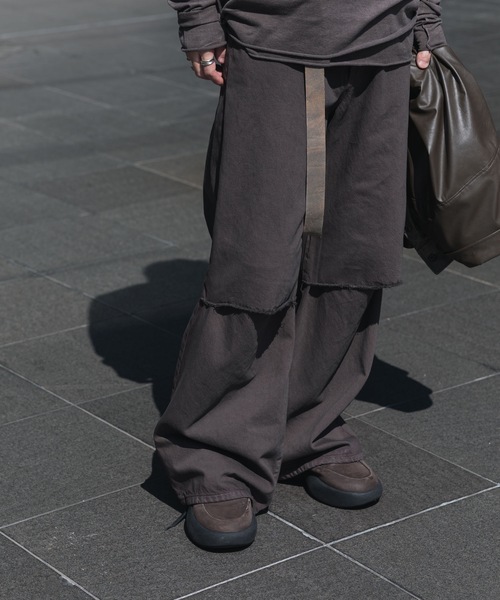 11OZ デニム カットオフ バギートラウザーズ / 11OZ DENIM CUT