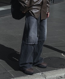 VEIN （ヴェイン）の「11OZ デニム カットオフ バギートラウザーズ / 11OZ DENIM CUT OFF BAGGY TROUSERS（デニムパンツ）」
