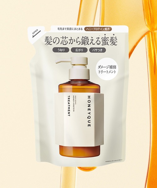 ハニーク ディープリペアトリートメント モイスト 詰め替え 400mL×10個 ボトルワークス　ハニーク　ディープリペアトリートメントモイスト　詰め替え用　４００ｍＬの通販|ホームセンターコメリドットコム