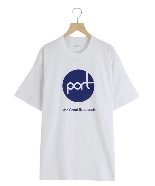 PORT BY ARK（ポートバイアーク）の「PORT BY ARK / ポートバイアーク：PORT T-shirt：PO17-T004[COR]（Tシャツ/カットソー・メンズ・ブラック/ホワイト・1/2）」の3枚目の写真