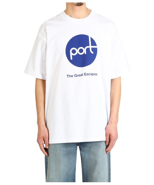 PORT BY ARK（ポートバイアーク）の「PORT BY ARK / ポートバイアーク：PORT T-shirt：PO17-T004[COR]（Tシャツ/カットソー・メンズ・ブラック/ホワイト・1/2）」の7枚目の写真