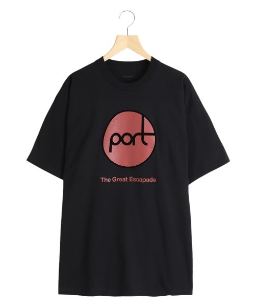 PORT BY ARK（ポートバイアーク）の「PORT BY ARK / ポートバイアーク：PORT T-shirt：PO17-T004[COR]（Tシャツ/カットソー・メンズ・ブラック/ホワイト・1/2）」の12枚目の写真
