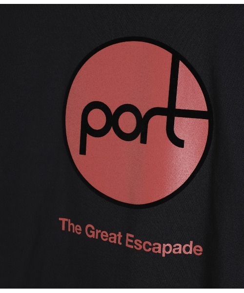 PORT BY ARK（ポートバイアーク）の「PORT BY ARK / ポートバイアーク：PORT T-shirt：PO17-T004[COR]（Tシャツ/カットソー・メンズ・ブラック/ホワイト・1/2）」の14枚目の写真