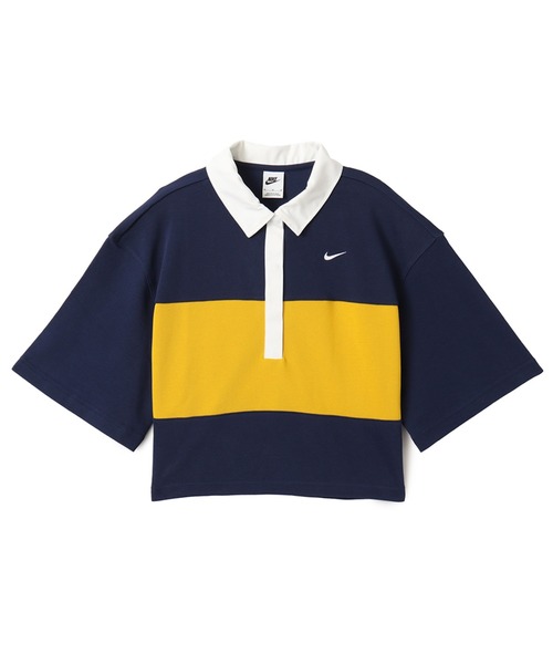 NIKE（ナイキ）の「NIKE AS W NSW STREET SS POLO TOP / ナイキ ウィメンズ NSW ストリート S/S ポロ 【SP】（ポロシャツ・レディース・ネイビー・S/M/L）」の3枚目の写真