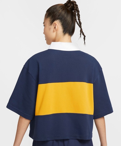 NIKE（ナイキ）の「NIKE AS W NSW STREET SS POLO TOP / ナイキ ウィメンズ NSW ストリート S/S ポロ 【SP】（ポロシャツ・レディース・ネイビー・S/M/L）」の8枚目の写真