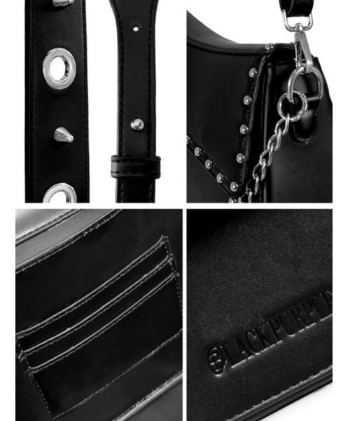 BLACKPURPLE(ブラックパープル)の「【BLACK PURPLE】Fortress Bag / 【ブラックパープル】フォートレスショルダーバッグ(ショルダーバッグ・メンズ・ブラック・ONE SIZE)」の2枚目の写真