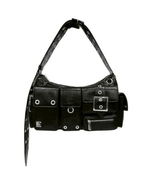 BLACKPURPLE(ブラックパープル)の「【BLACK PURPLE】Fortress Bag / 【ブラックパープル】フォートレスショルダーバッグ(ショルダーバッグ・メンズ・ブラック・ONE SIZE)」の7枚目の写真