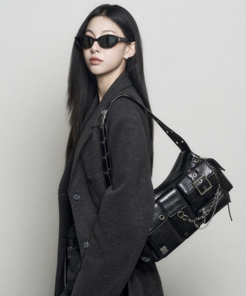 BLACKPURPLE(ブラックパープル)の「【BLACK PURPLE】Fortress Bag / 【ブラックパープル】フォートレスショルダーバッグ(ショルダーバッグ・メンズ・ブラック・ONE SIZE)」の15枚目の写真