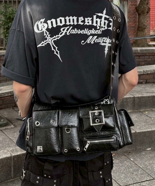 BLACKPURPLE(ブラックパープル)の「【BLACK PURPLE】Fortress Bag / 【ブラックパープル】フォートレスショルダーバッグ(ショルダーバッグ・メンズ・ブラック・ONE SIZE)」の14枚目の写真