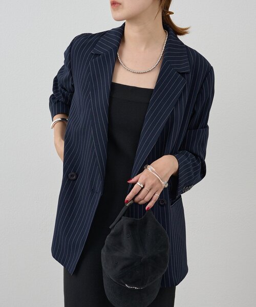 sheneryシーナリー　ドロップショルダーダブルジャケット SHENERY】ドロップショルダーダブルジャケット | OUTLET