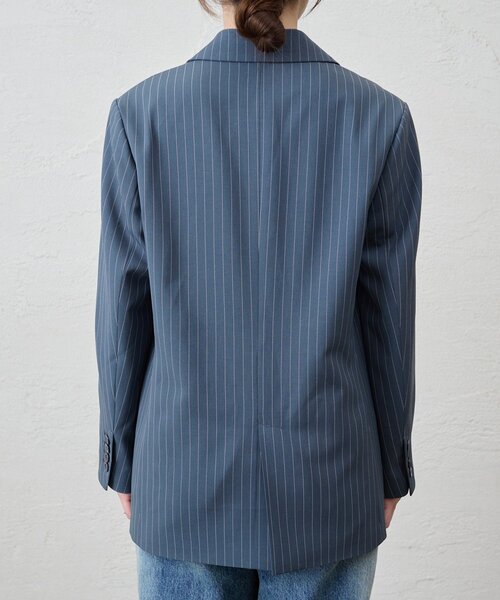 セール】《セットアイテム》ストライプビッグジャケット（テーラード