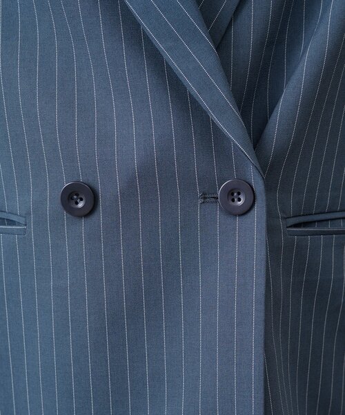 SHENERY(シーナリー)の「《セットアイテム》ストライプビッグジャケット(テーラードジャケット・レディース・ネイビー/グレー・36/38)」の20枚目の写真