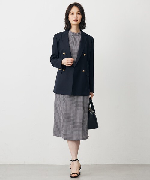 J.PRESS(ジェイプレス)の「モナベールツイル ダブル ジャケット(テーラードジャケット・レディース・ネイビー系・T13/T15)」の7枚目の写真