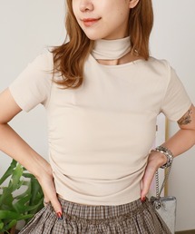 ROOPTOKYO | Cutout Asymmetrical T-shirt / カットアウト アシンメトリー カットソー(Tシャツ/カットソー)