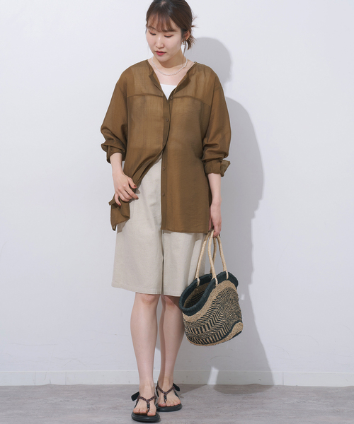 relume journalstandard ノーカラー新品未使用 リネンミックスノーカラージャケット（ノーカラージャケット