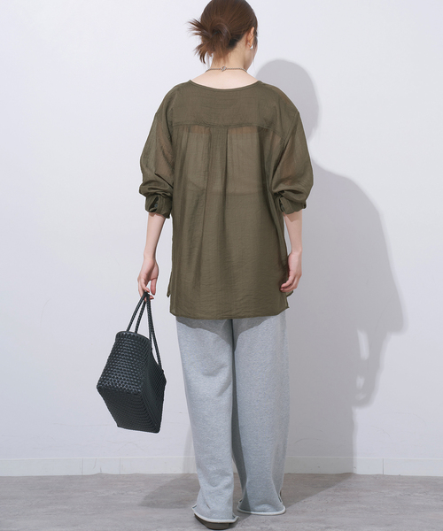 ノーカラーシアーシャツ（シャツ/ブラウス）｜JOURNAL STANDARD