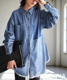 ヴィンテージ加工デニムシャツ