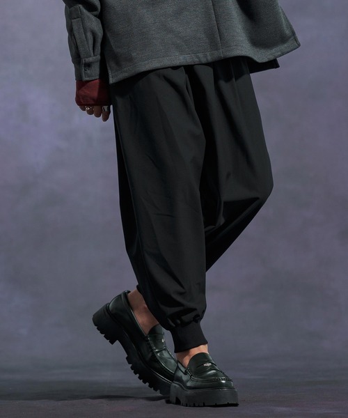 Jih Nunc(ジーヌンク)の「mp13898-TRストレッチバルーンリブパンツ(その他パンツ・メンズ・ブラウン/ブラック/グレー・L/M/S)」の2枚目の写真