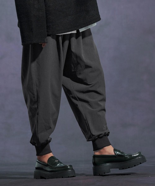 Jih Nunc(ジーヌンク)の「mp13898-TRストレッチバルーンリブパンツ(その他パンツ・メンズ・ブラウン/ブラック/グレー・L/M/S)」の13枚目の写真