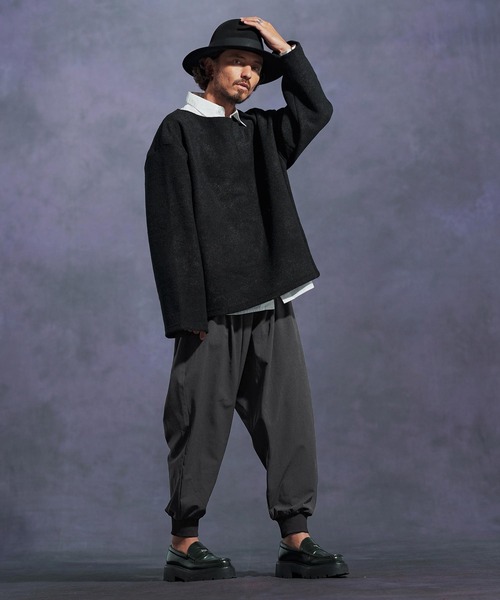 Jih Nunc(ジーヌンク)の「mp13898-TRストレッチバルーンリブパンツ(その他パンツ・メンズ・ブラウン/ブラック/グレー・L/M/S)」の16枚目の写真