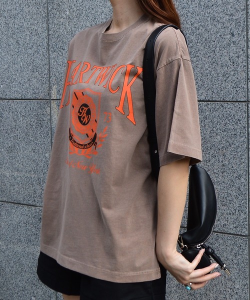 spiritoso(スピリトーゾ)の「【spiritoso】HARTWICKカレッジロゴ ピグメントTシャツ(Tシャツ/カットソー・レディース・ライトグレー/ラベンダー/チャコールグレー・FREE)」の21枚目の写真
