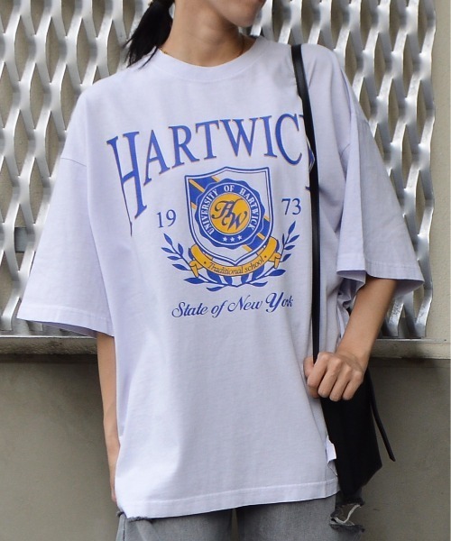 spiritoso(スピリトーゾ)の「【spiritoso】HARTWICKカレッジロゴ ピグメントTシャツ(Tシャツ/カットソー・レディース・ライトグレー/ラベンダー/チャコールグレー・FREE)」の13枚目の写真