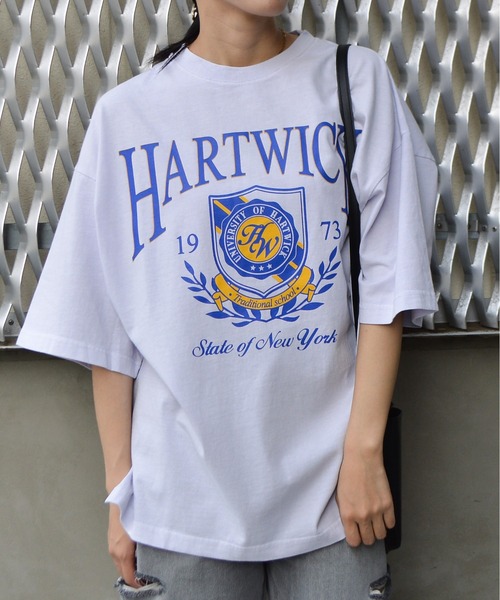 spiritoso(スピリトーゾ)の「【spiritoso】HARTWICKカレッジロゴ ピグメントTシャツ(Tシャツ/カットソー・レディース・ライトグレー/ラベンダー/チャコールグレー・FREE)」の12枚目の写真