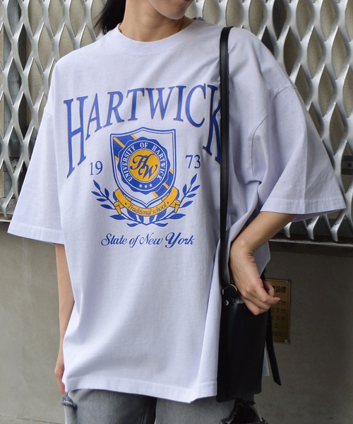spiritoso(スピリトーゾ)の「【spiritoso】HARTWICKカレッジロゴ ピグメントTシャツ(Tシャツ/カットソー・レディース・ライトグレー/ラベンダー/チャコールグレー・FREE)」の10枚目の写真