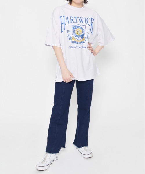 spiritoso(スピリトーゾ)の「【spiritoso】HARTWICKカレッジロゴ ピグメントTシャツ(Tシャツ/カットソー・レディース・ライトグレー/ラベンダー/チャコールグレー・FREE)」の8枚目の写真