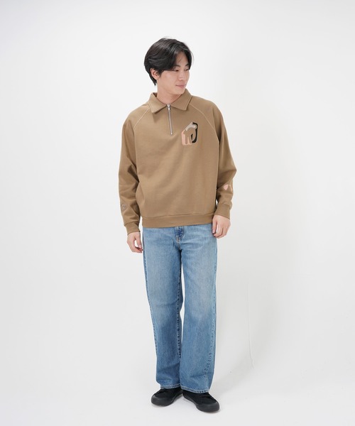 Common Noun(コモン ナウン)の「“CAT”&“DOG” Hiroki Nishiyama 裏起毛ラグランハーフジップスウェット(スウェット・レディース・杢グレー/レッド/ベージュ・M/L/XL)」の21枚目の写真